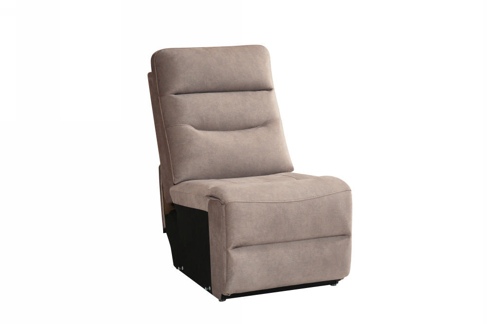 Capello Armless Sectional Mink Fabric