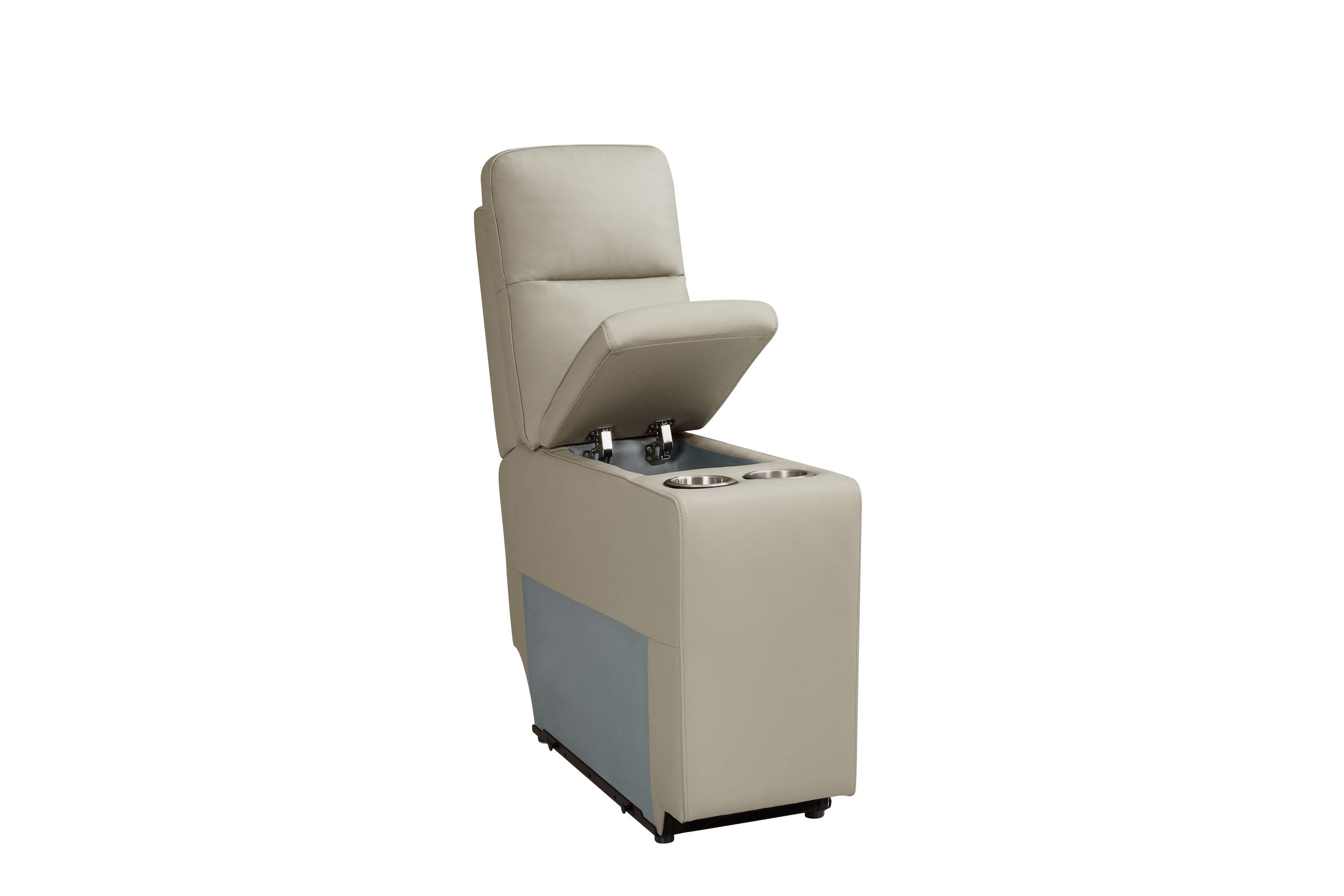 Jesse Console Light Grey Leather