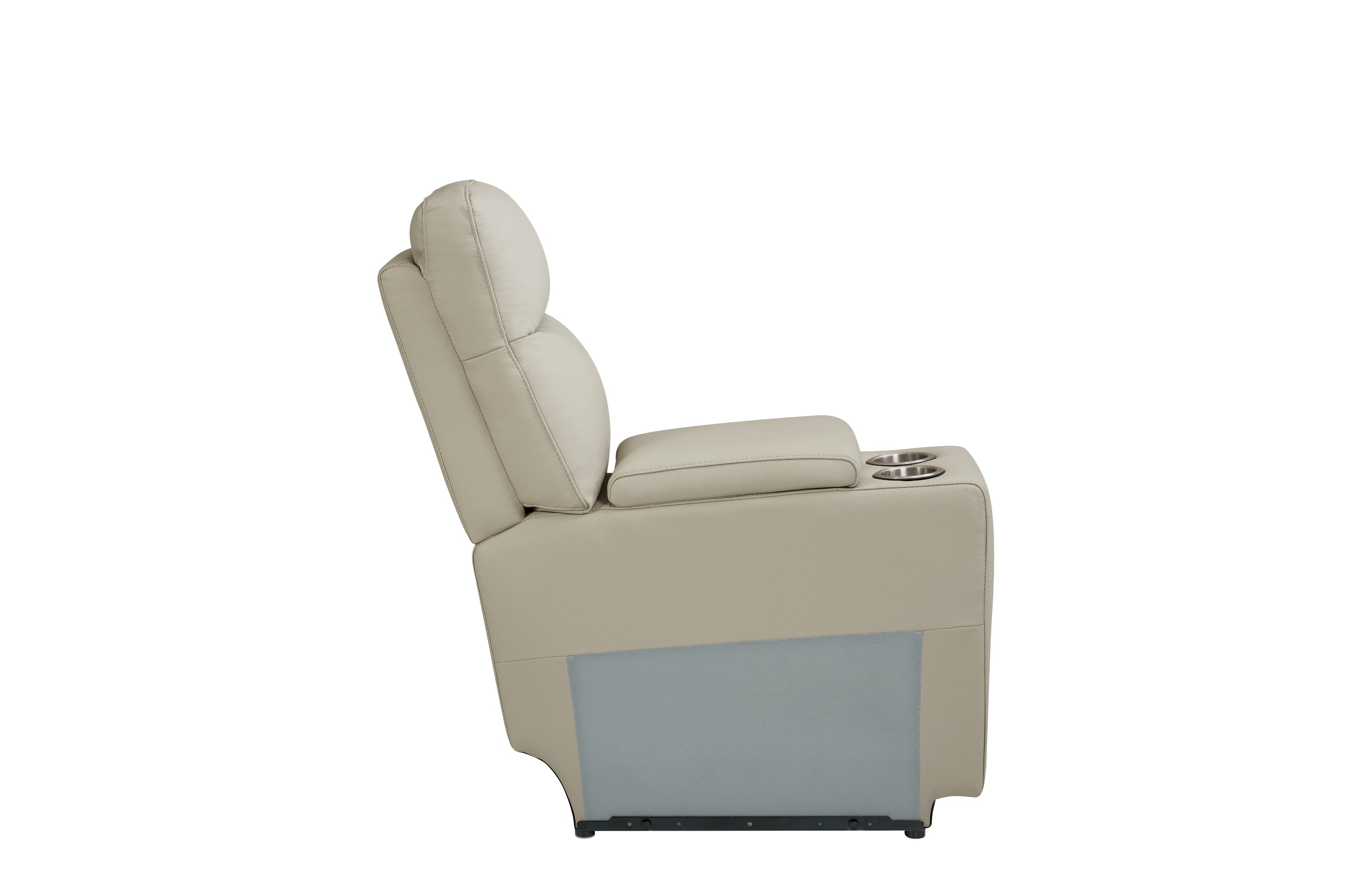 Jesse Console Light Grey Leather