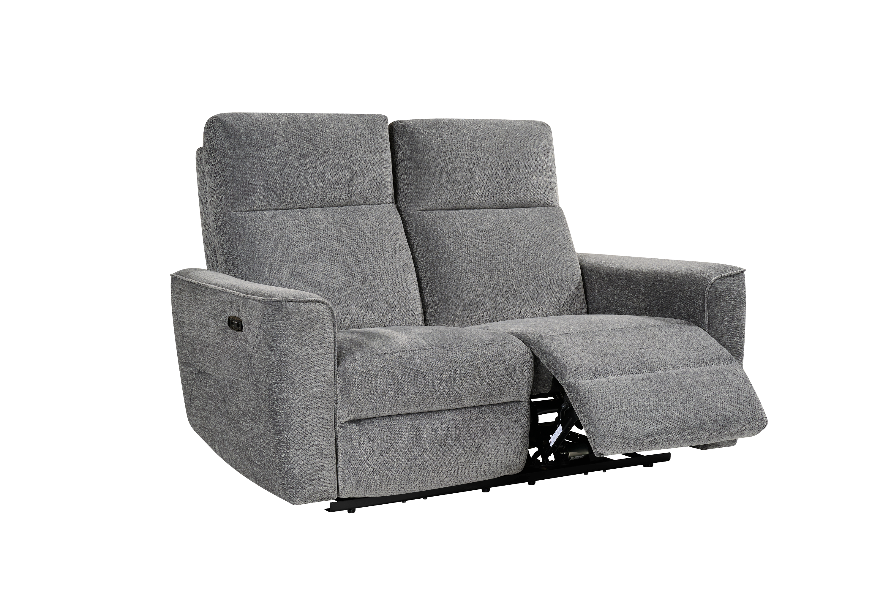 Serafina 2 Seat Dark Grey Fabric Electric Recliner