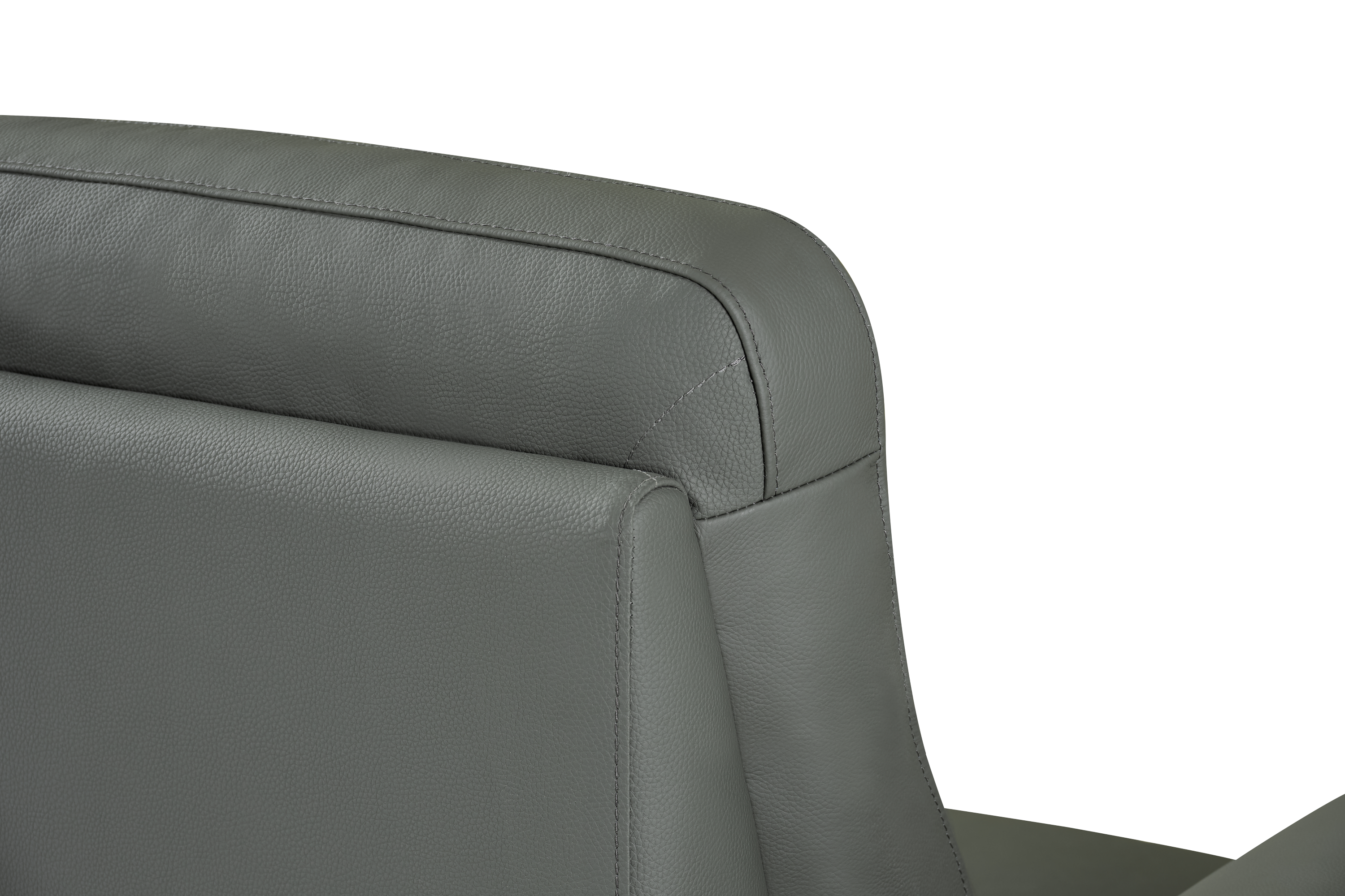 Mezanno 3 Seat Dark Grey Leather Electric Recliner