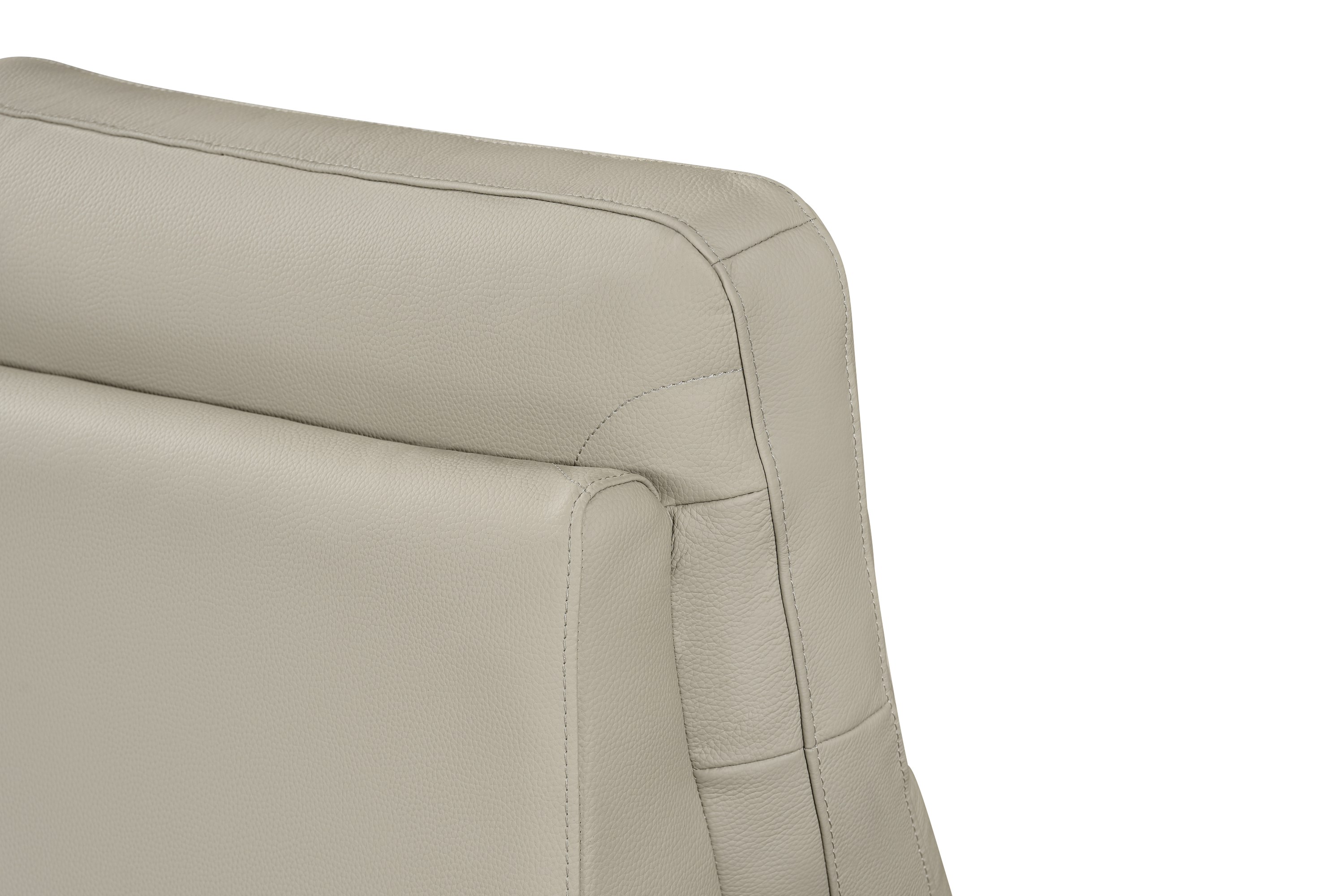 Riccardo 2 Seat Light Grey Leather Electric Recliner