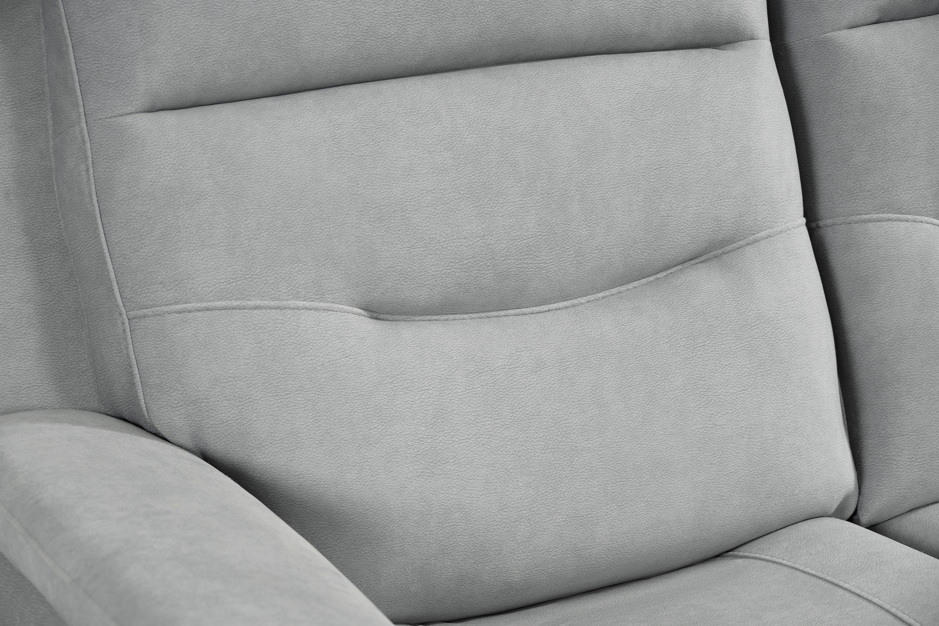 Capello 3 Seat Silver Grey Fabric Electric Recliner