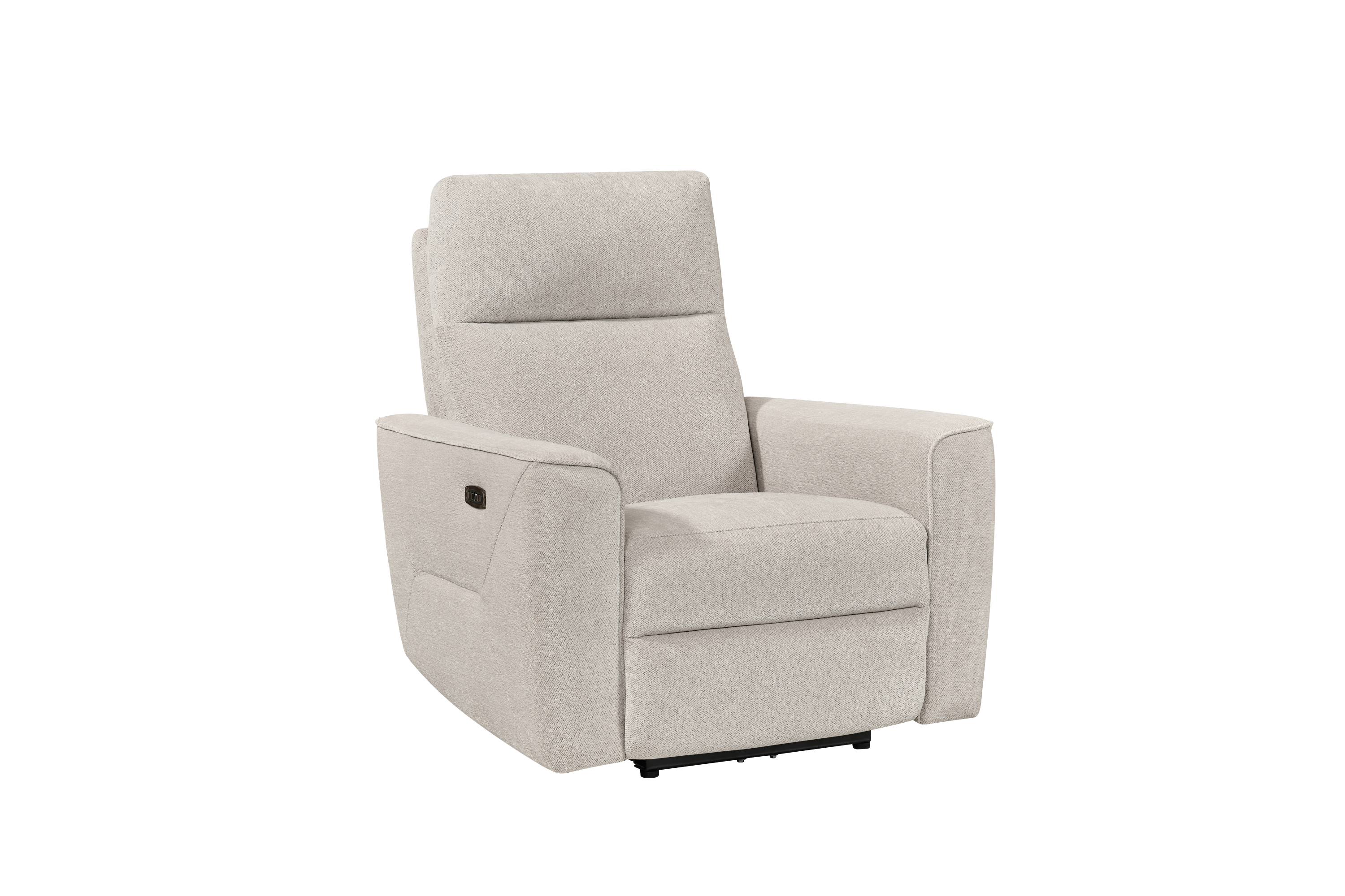 Serafina 1 Seat Beige Fabric Electric Recliner