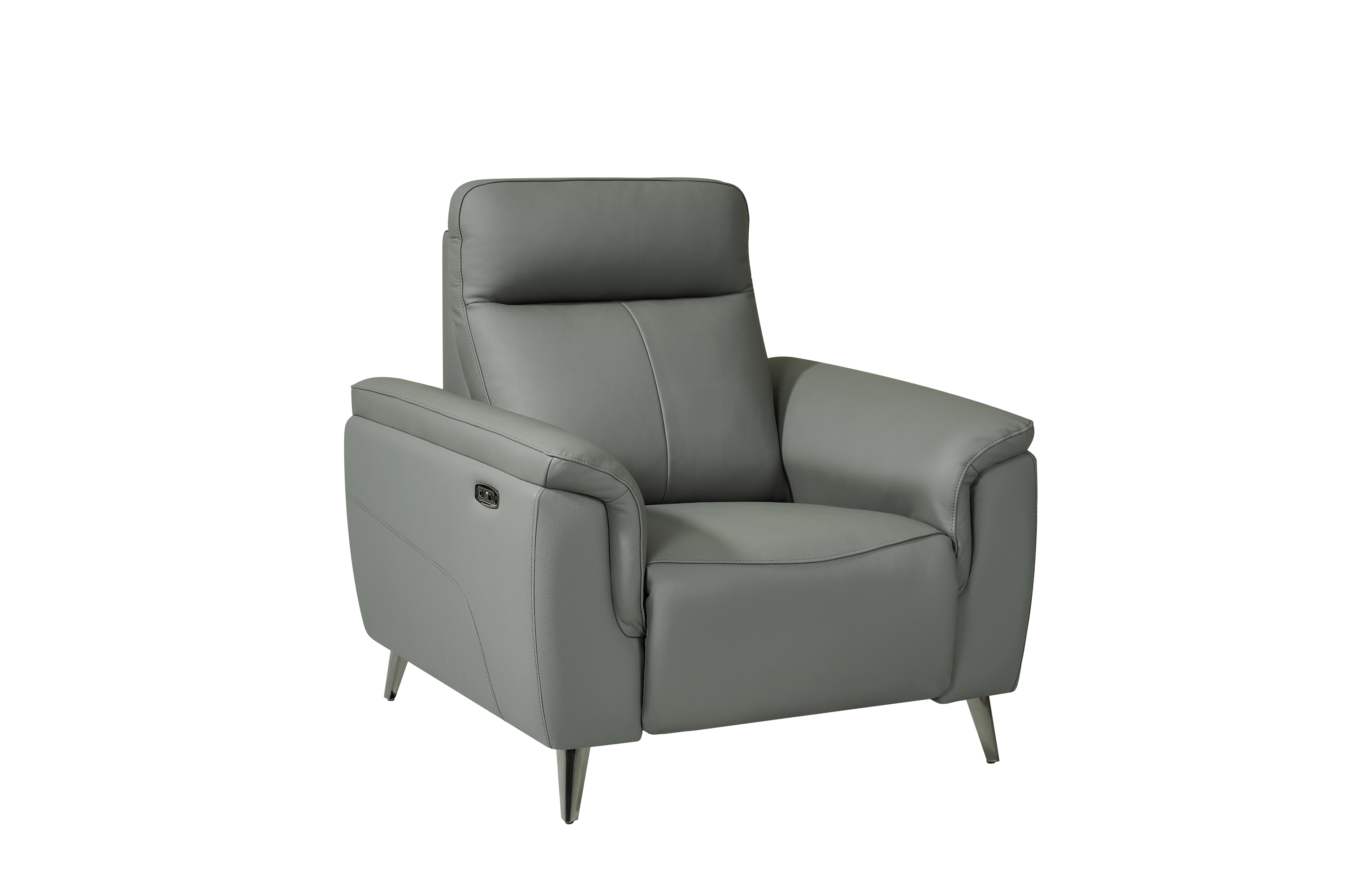 Mezanno 1 Seat Dark Grey Leather Electric Recliner