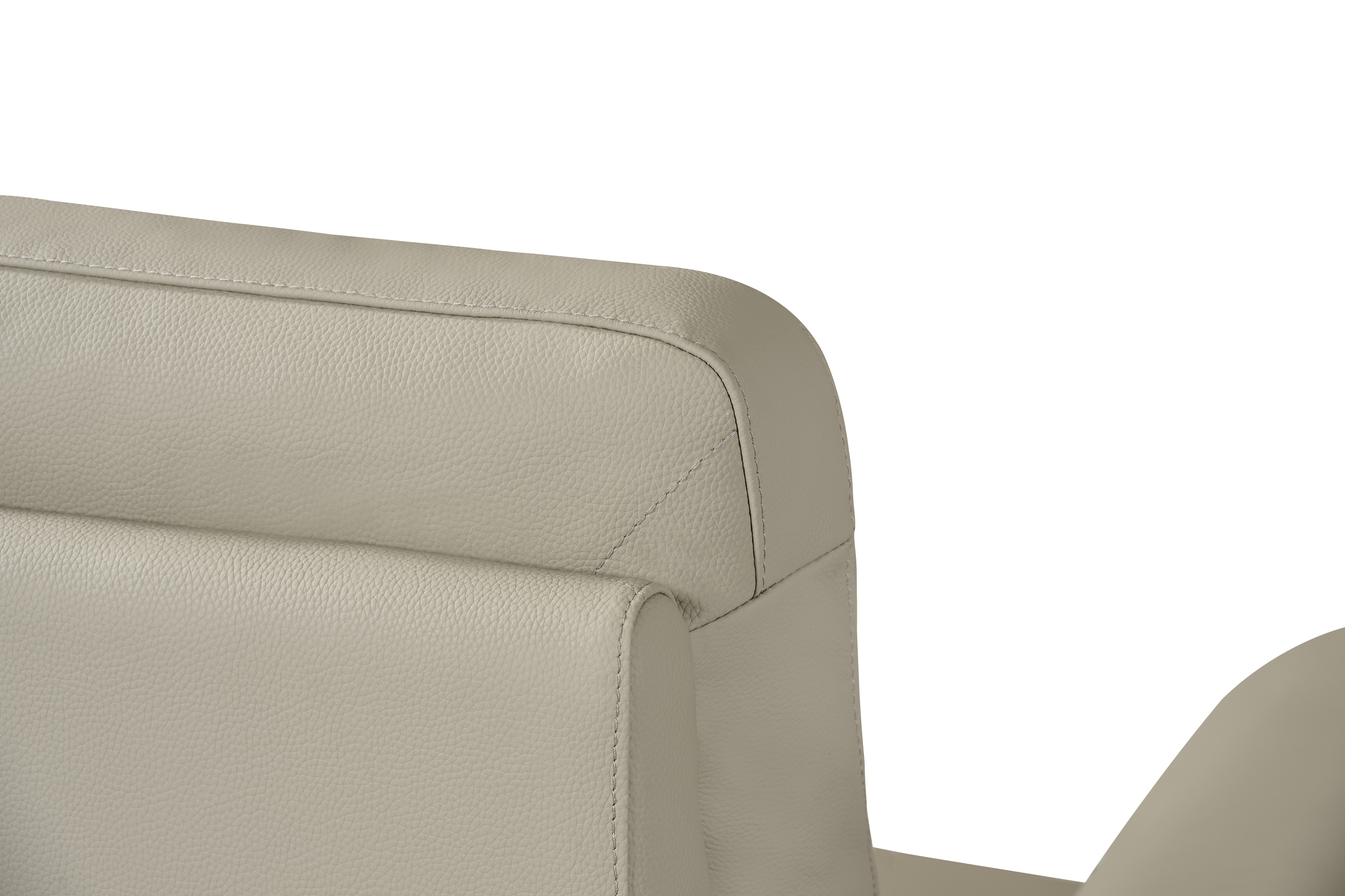Mezanno 2 Seat Light Grey Leather Electric Recliner