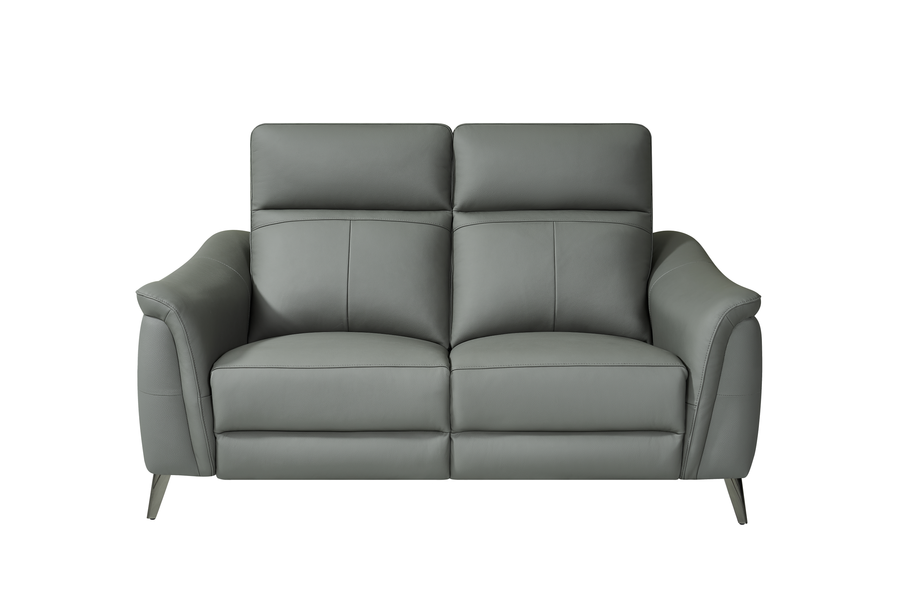 Riccardo 2 Seat Dark Grey Leather Electric Recliner