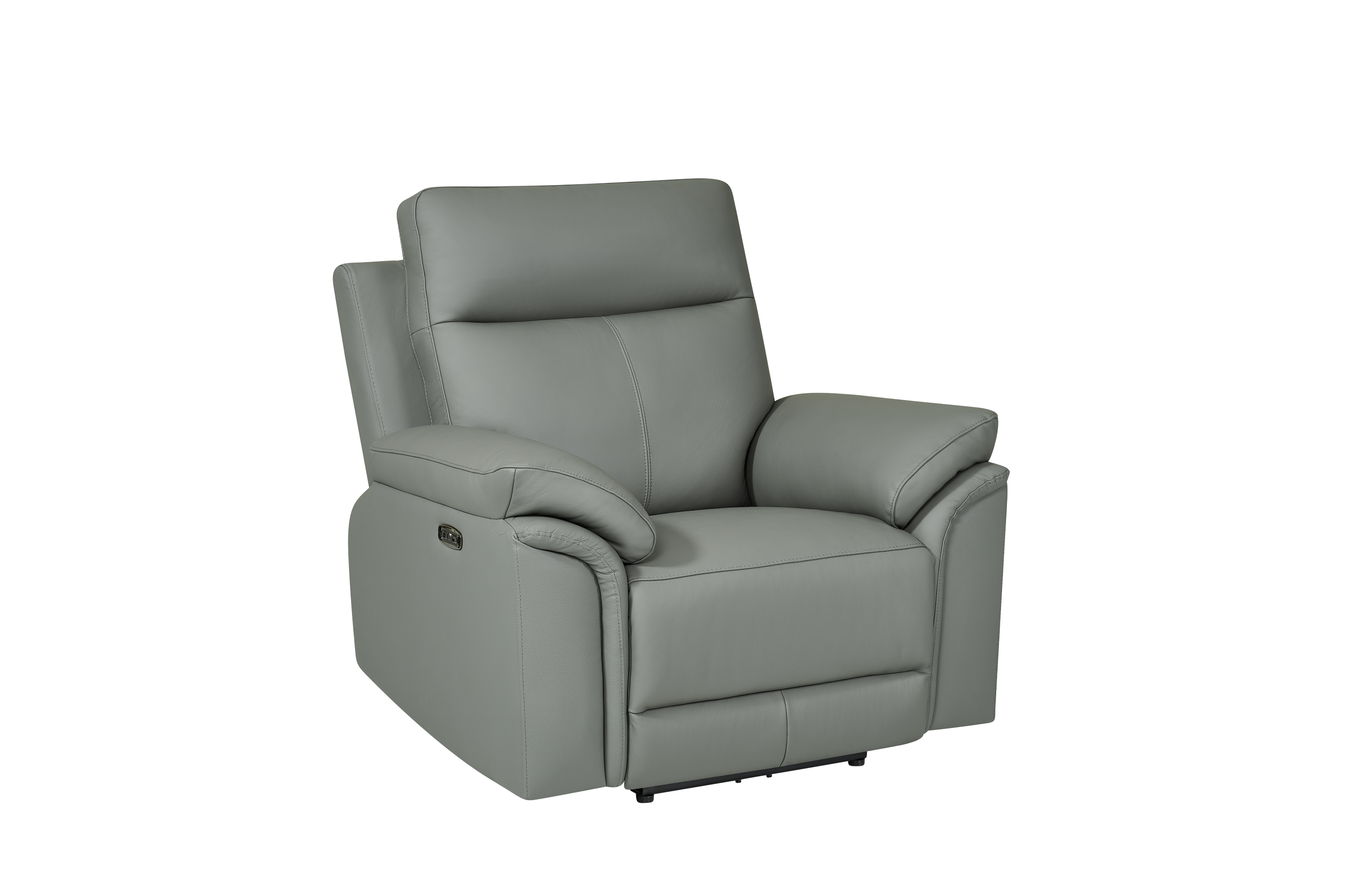 Jesse 1 Seat Dark Grey Leather Electric Recliner