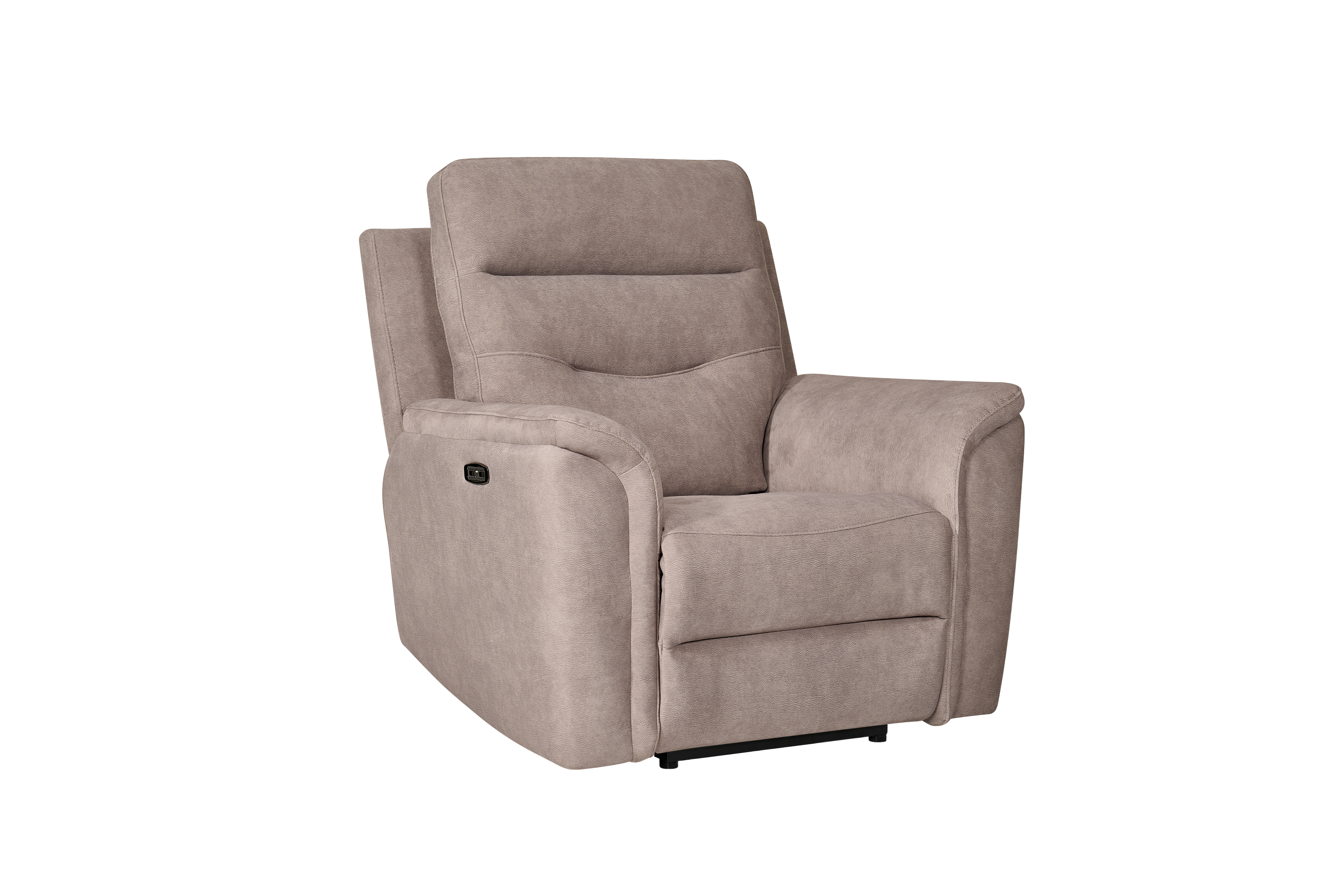 Capello 1 Seat Mink Fabric Electric Recliner